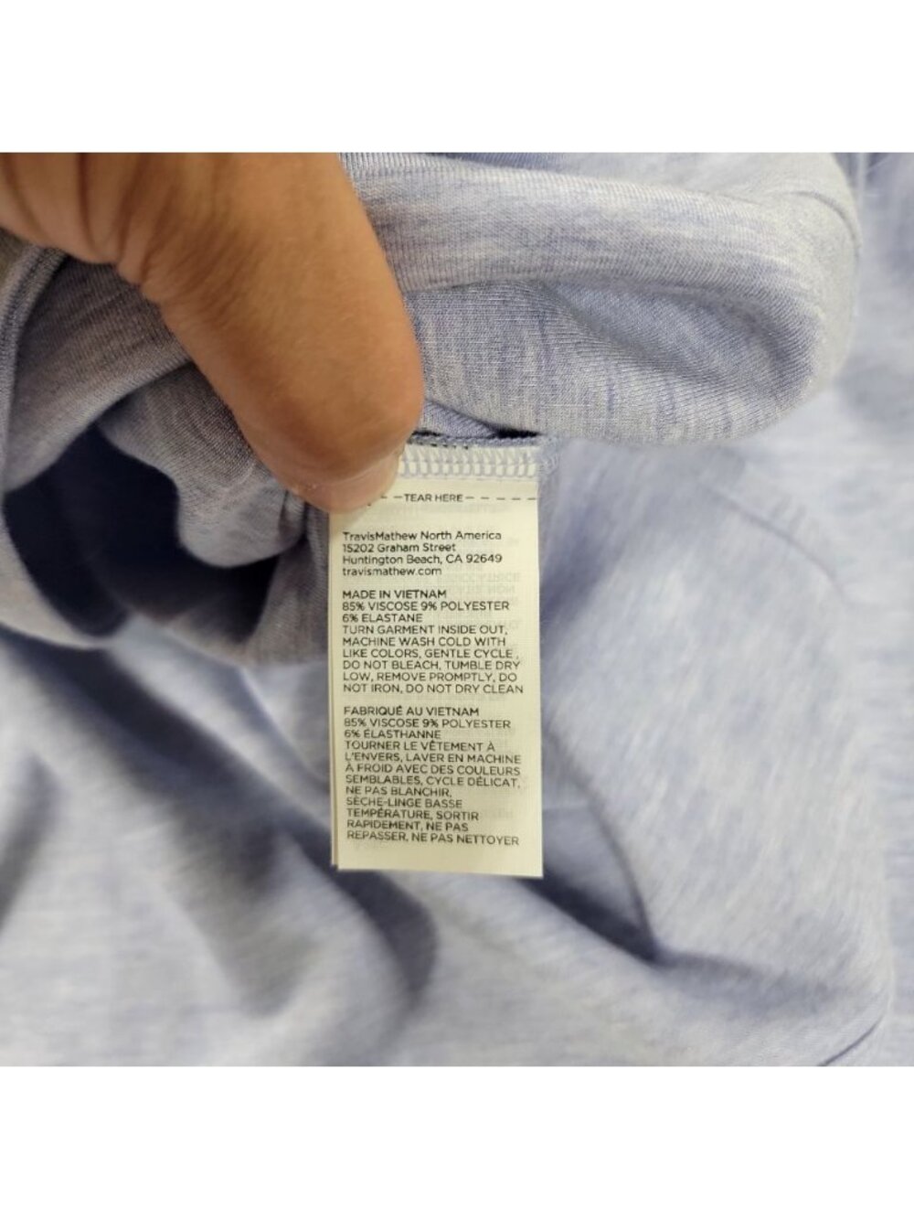 Travis Mathew Skyloft Soft Hood Pullover Womens Small Kentucky Blue INV13045704 - Picture 7 of 7